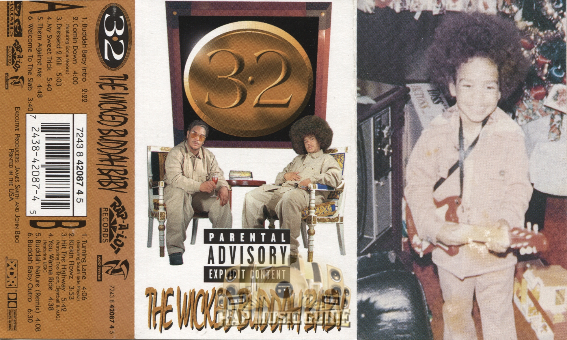 3-2 - The Wicked Buddah Baby: Cassette Tape | Rap Music Guide